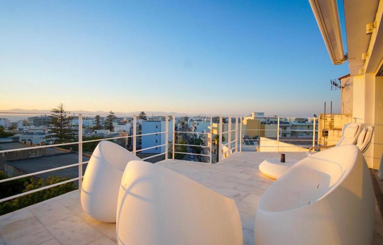 Ferienwohnung Panoramic View - Penthouse Rhodes City Exterior foto